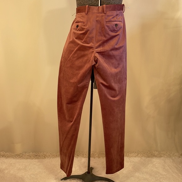 INC Slim Fit Pink Velvet Tuxedo Pants 32x34L - Picture 6 of 10